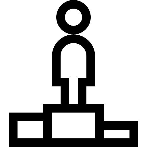 podio Basic Straight Lineal icono