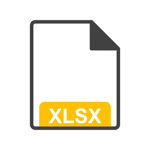 xlsx Generic outline icona