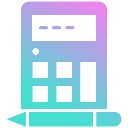 kalkulator Generic gradient fill ikona