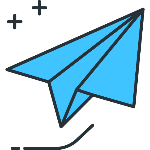 aereo di carta Flaticons.com Flat icona