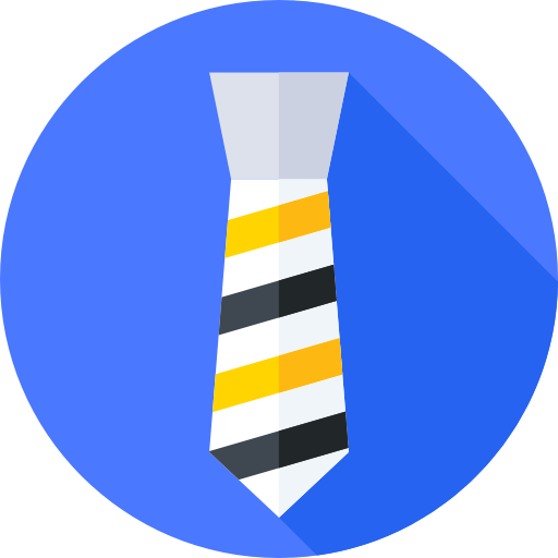 Tie Flat Circular Flat icon