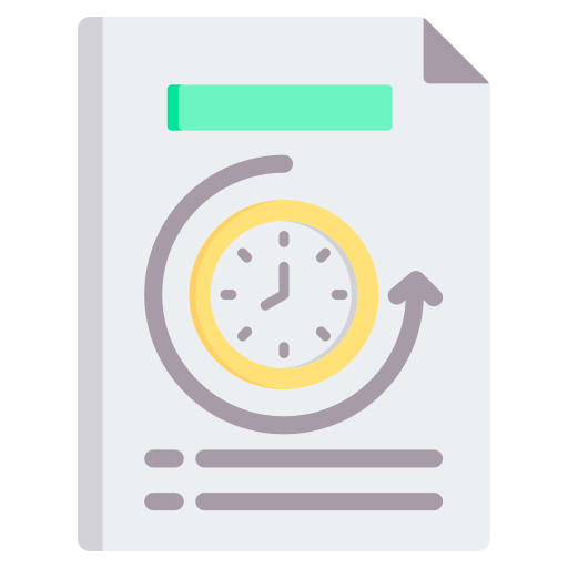 Time tracking Generic color fill icon
