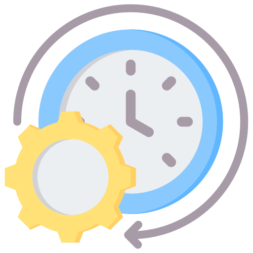 Time efficiency Generic color fill icon