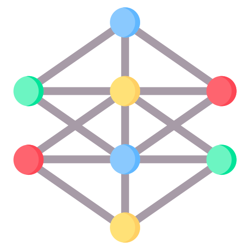neurales netzwerk Generic color fill icon
