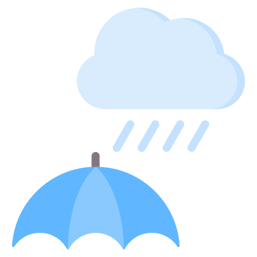 Rain protection Generic color fill icon