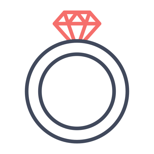 bague de diamant Generic color outline Icône