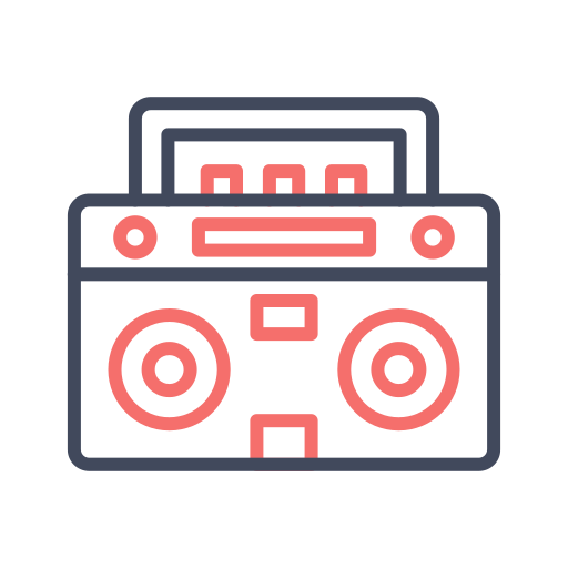 boombox Generic color outline icona