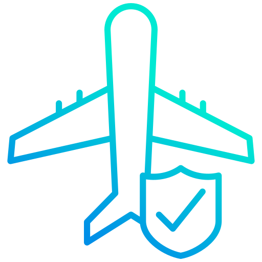 Travel insurance Generic gradient outline icon