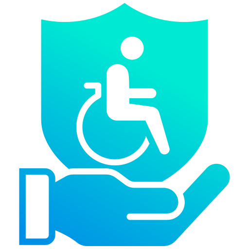 los seguros de invalidez Generic gradient fill icono
