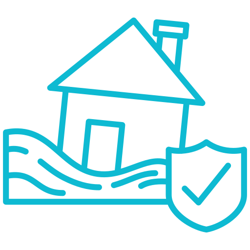 Flood insurance Generic color outline icon