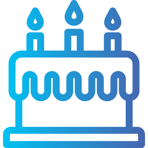 생일 Generic gradient outline icon