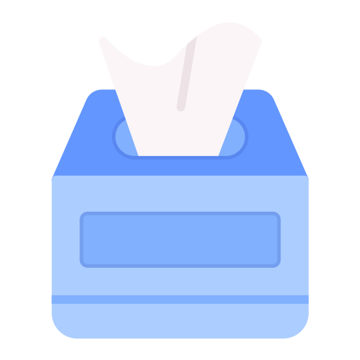 caja de pañuelos Generic color fill icono