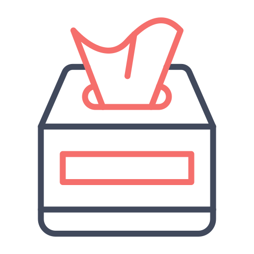 scatola di fazzoletti Generic color outline icona