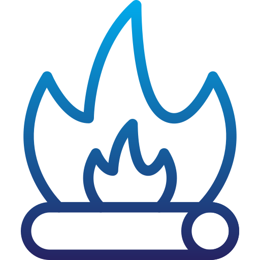 Campfire Generic gradient outline icon