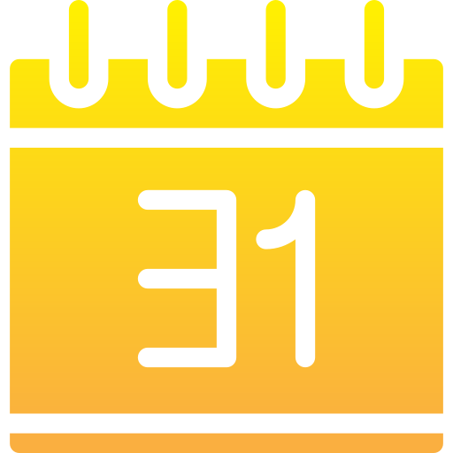 kalendarz Generic gradient fill ikona