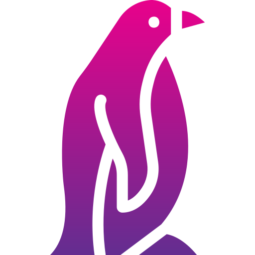 pinguino Generic gradient fill icona