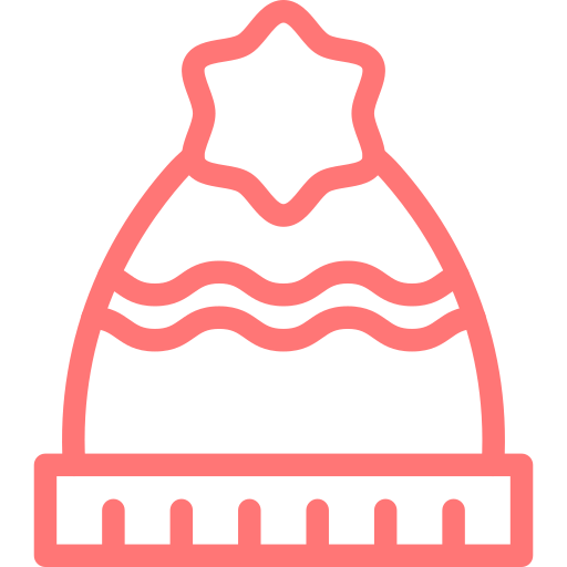Зимняя шапка Generic color outline иконка