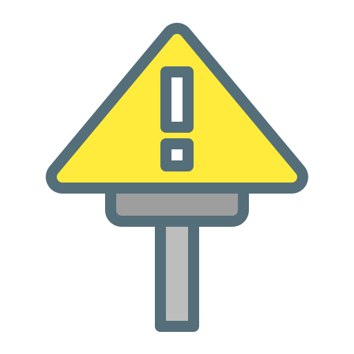 Caution sign Generic color lineal-color icon