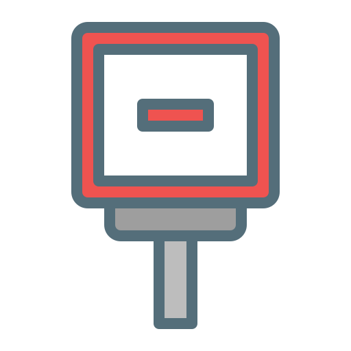 señal de stop Generic color lineal-color icono