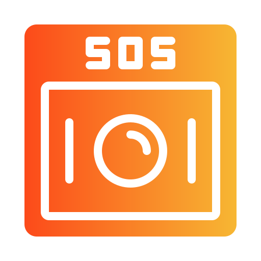 Emergency button Generic gradient fill icon