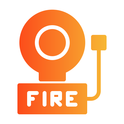 alarma de incendios Generic gradient fill icono