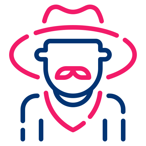 vaquero Generic color outline icono