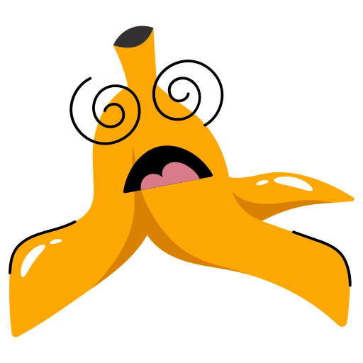 banaan Generic Sticker Color Fill icoon