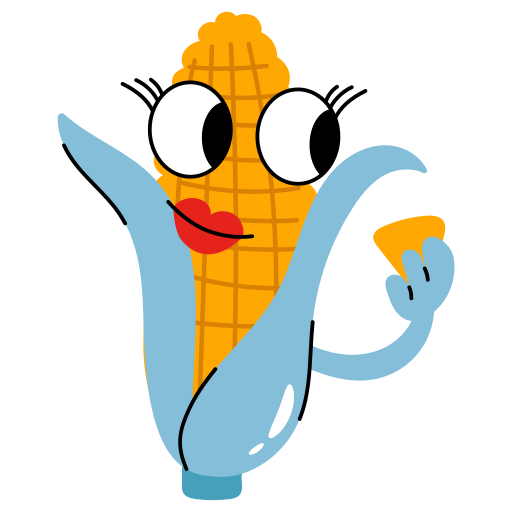 Corn Generic Sticker Color Fill icon