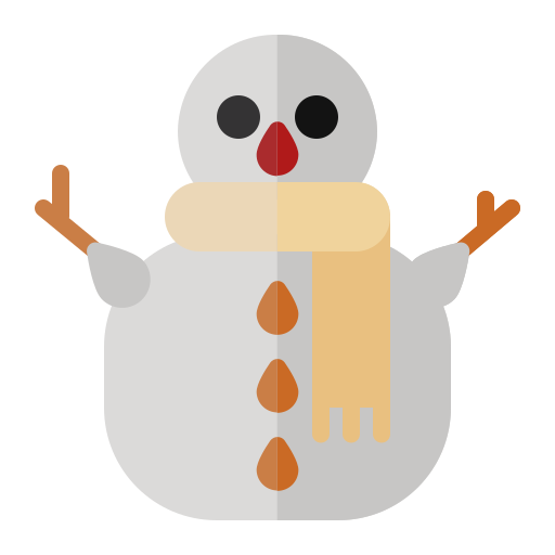 bonhomme de neige Generic color fill Icône