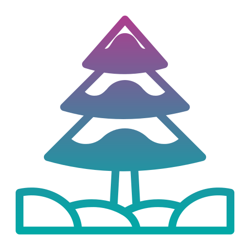 Pine tree Generic gradient fill icon