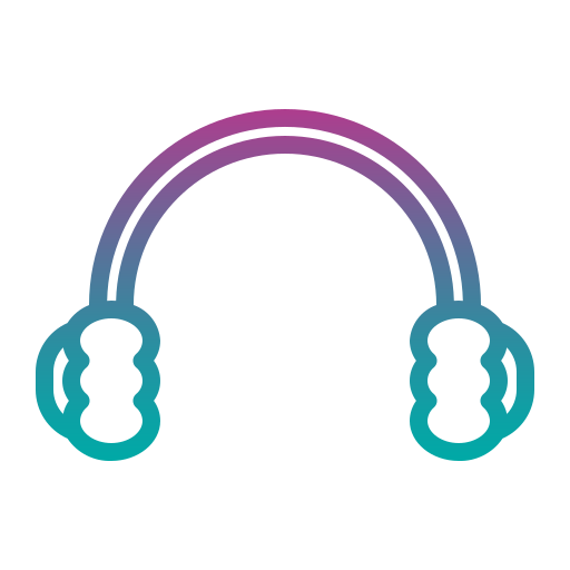 protetores de ouvido Generic gradient outline Ícone