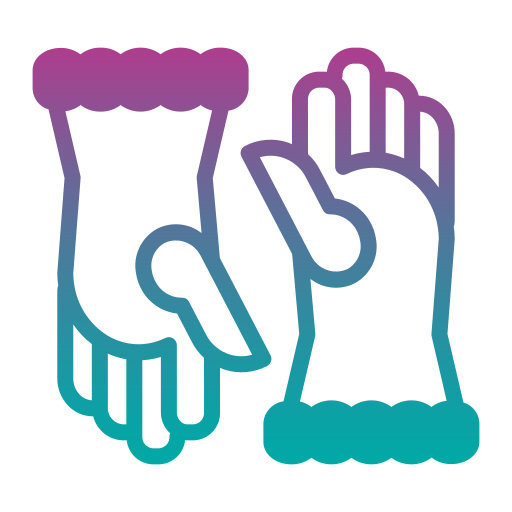 rękawiczka zimowa Generic gradient fill ikona