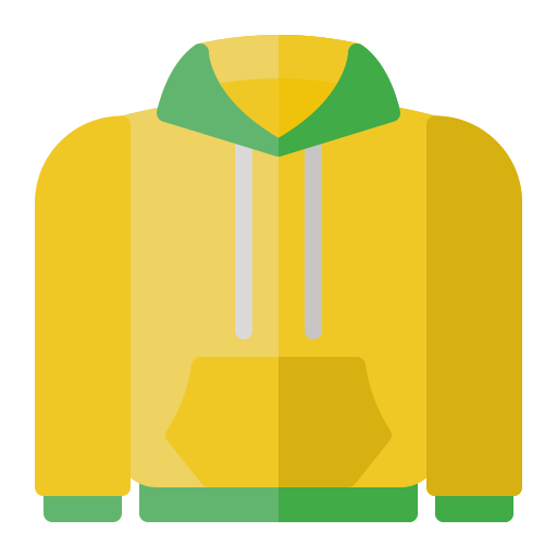 Hoodie jacket Generic color fill icon