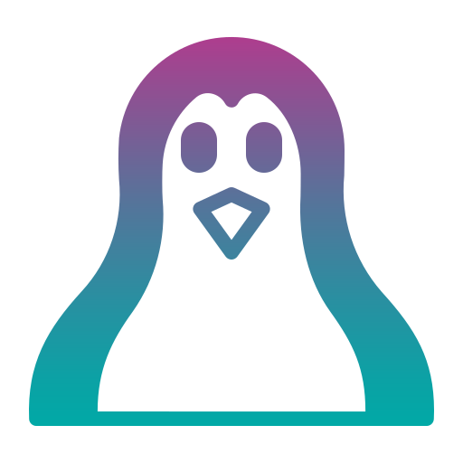 pinguino Generic gradient fill icona