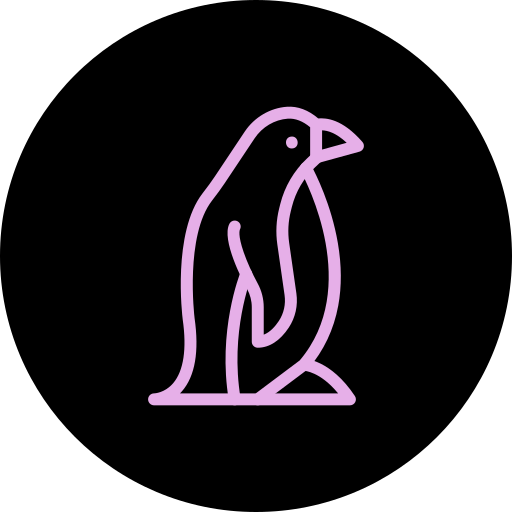 Пингвин Generic color fill иконка