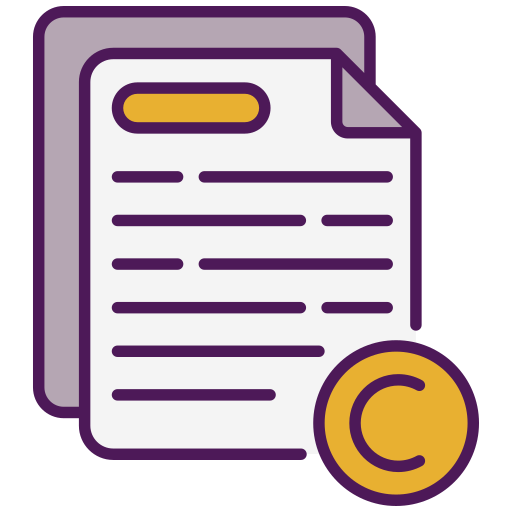 Copyright Generic color lineal-color icon