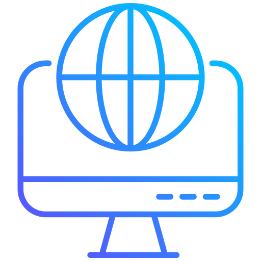 przeglądarka internetowa Generic gradient outline ikona