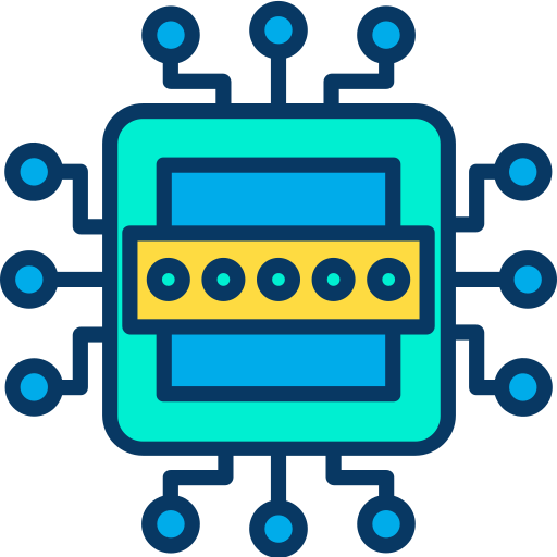 cpu Kiranshastry Lineal Color icon