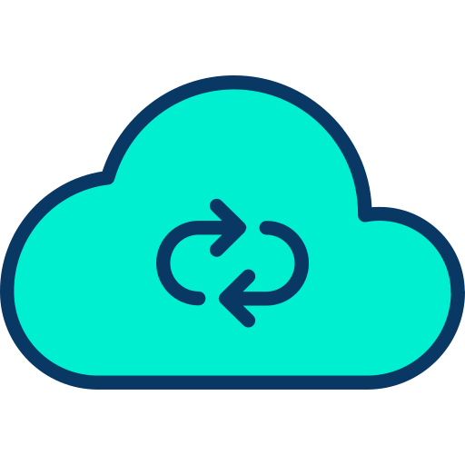 cloud computing Kiranshastry Lineal Color icon