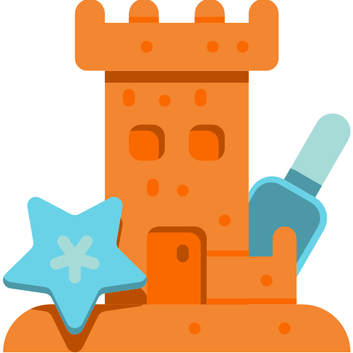 zamek z piasku Wanicon Flat ikona