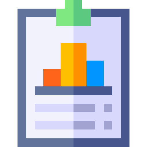 Analytics Basic Straight Flat icon