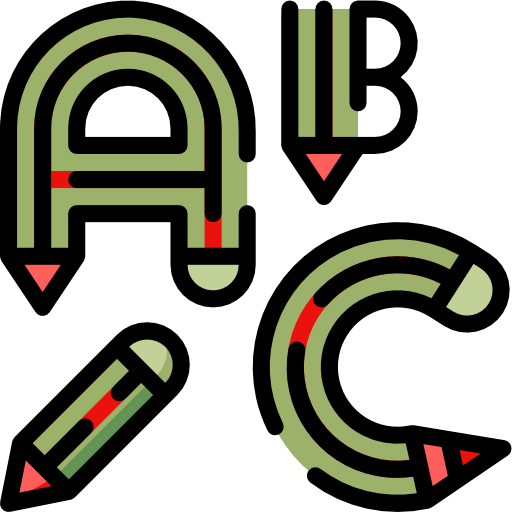 alfabeto Wanicon Lineal Color icona