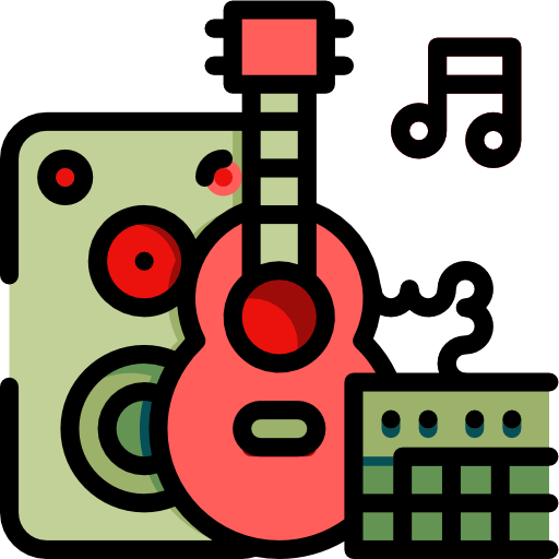 gitarrenmusik Wanicon Lineal Color icon