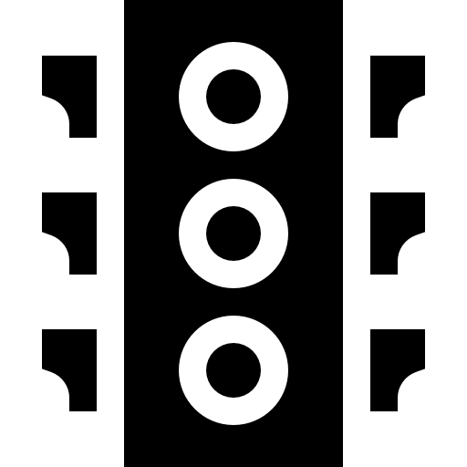 semáforo Basic Straight Filled icono