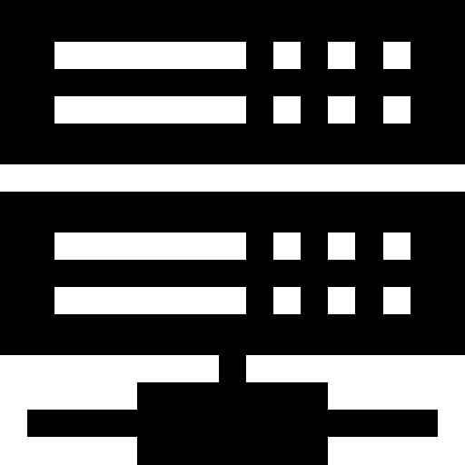 base de datos Basic Straight Filled icono