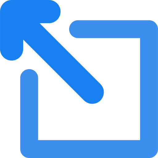 flecha diagonal Generic color fill icono