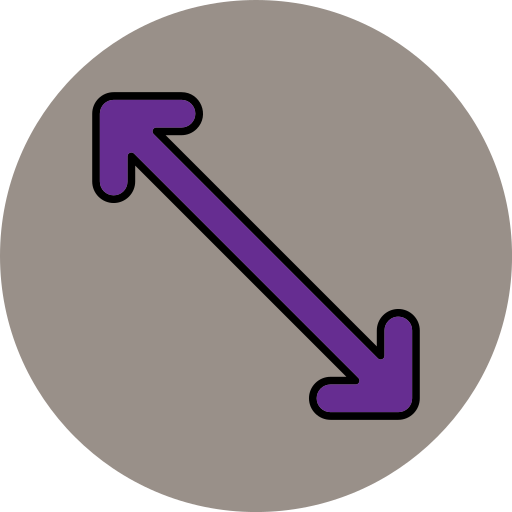 Diagonal arrow Generic color lineal-color icon