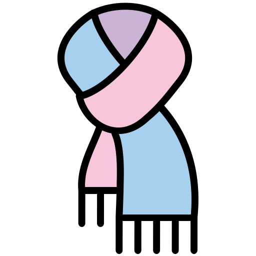冬のスカーフ Generic color lineal-color icon