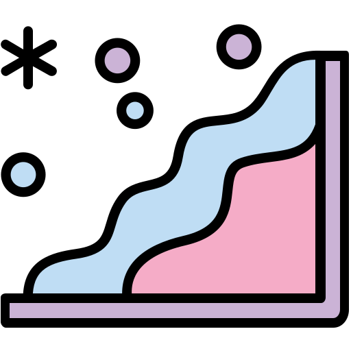 avalancha de nieve Generic color lineal-color icono
