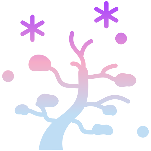 arbre d'hiver Generic gradient fill Icône